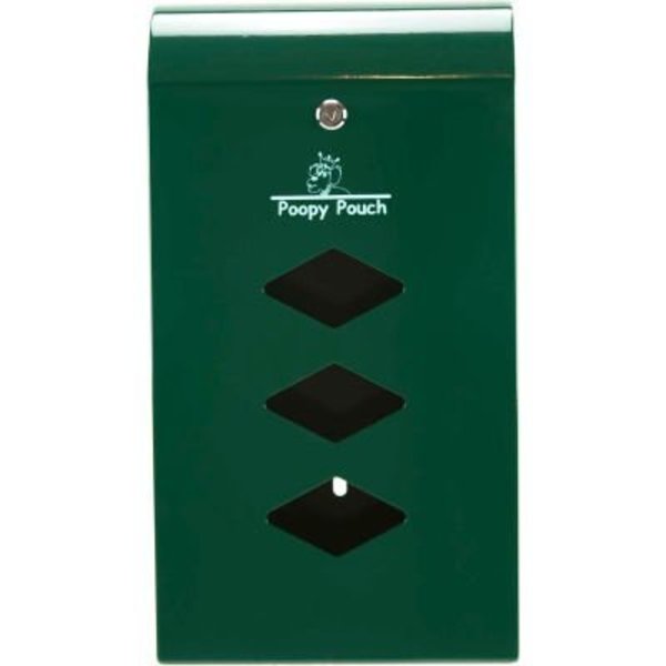 Crown Products Poopy Pouch Steel Pet Waste Bag Dispenser for Rolled Bags, Monarch PP-DSP-3R200